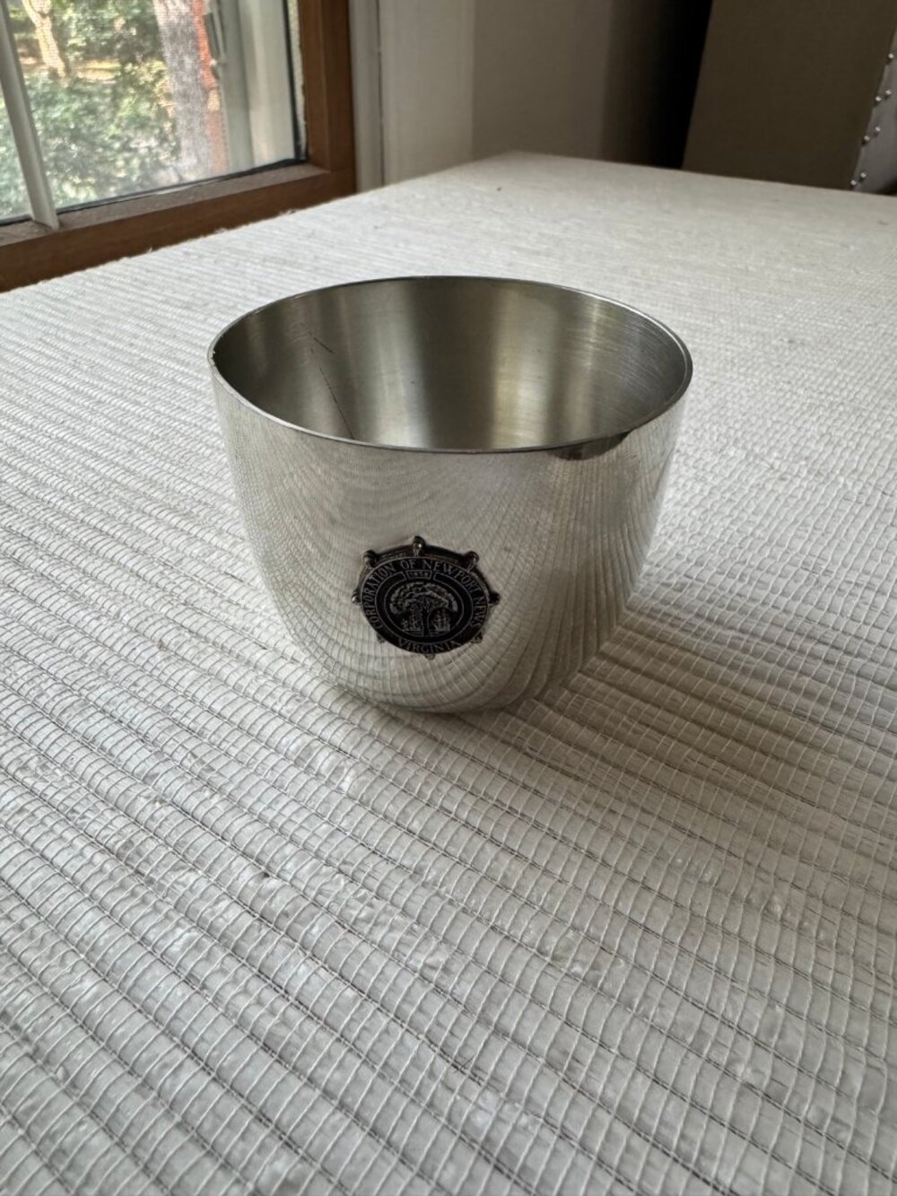 Vintage 1958 Newport News Silverplate Jefferson Cup — Mint Julep Cup, Commemorat